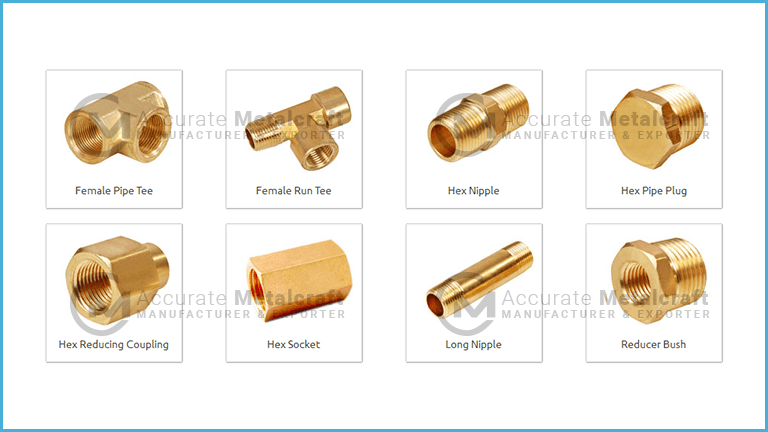 Brass Fittings  Accurate Metalcraft – Manufacturer and Exporter of  Precision Brass Components Jamnagar Gujarat India